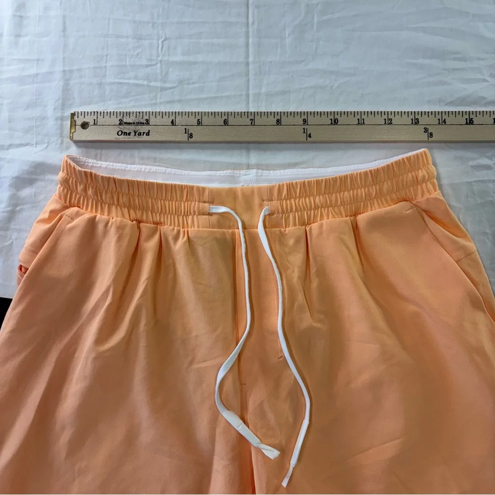 Lululemon Pool Short 7” Swimming Trunks PCFZ Peach Fuzz Orange Men’s Size Small
